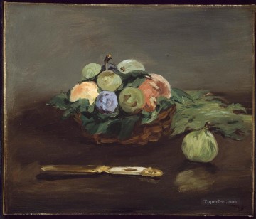 果物のバスケットの静物画 印象派 エドゥアール・マネ Oil Paintings